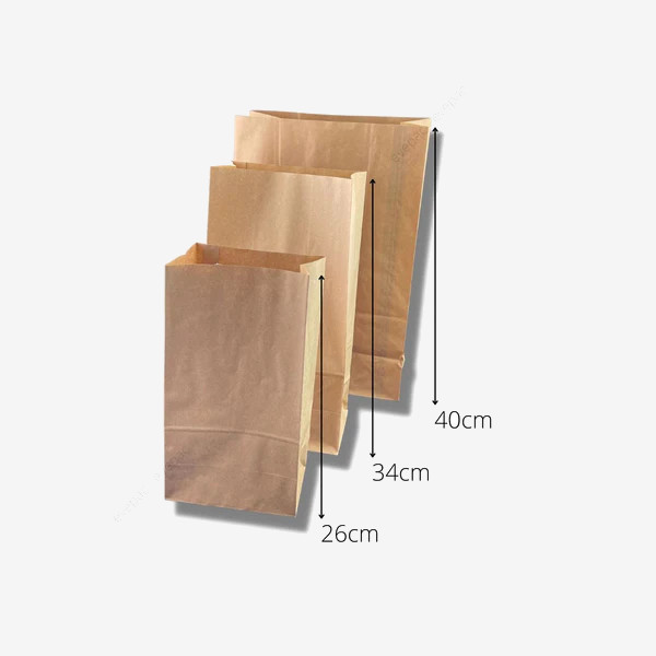 Sac Papier Kraft Brun Sos Personnalisé