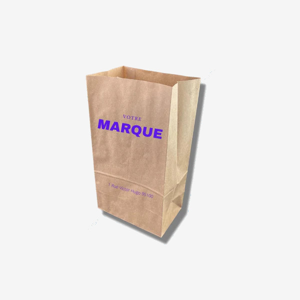 Sac Papier Kraft Brun Sos Personnalisé