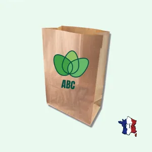 Sac Papier Kraft Brun Sos Personnalisé